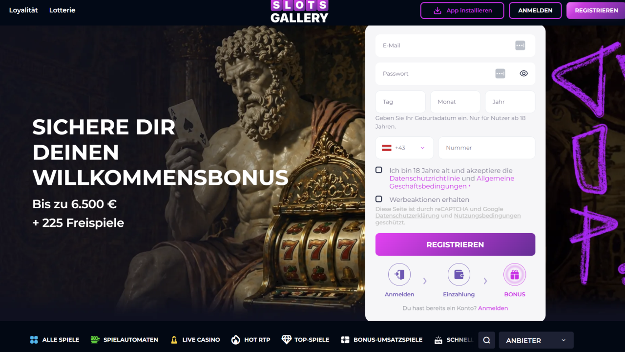 Slots gallery website